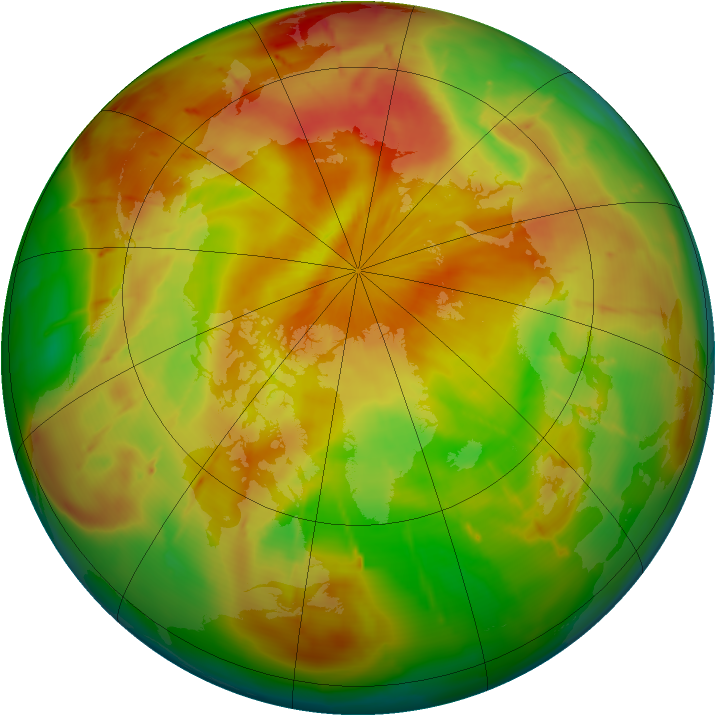 Arctic ozone map for 30 April 2010